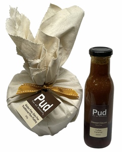 Gluten Free, Dairy Free Plum 800g Pudding with 250ml Toffee Caramel Sauce