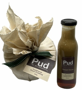 Traditional Plum Pud 800g with 250ml Brandied Butterscotch Sauce